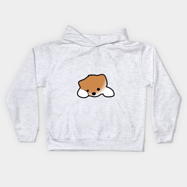 Kawaii Puppy Kids Hoodie by Spikeani